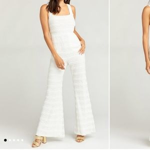 Show Me Your Mumu white jumpsuit.